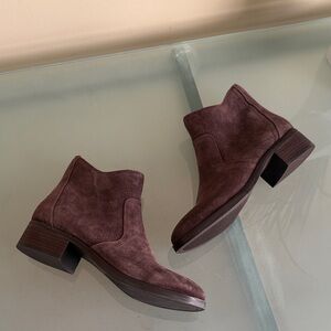 Suede Ankle Boots Lucky Brand NWOT Suede Dark Brown Chelsea Boots Size 8